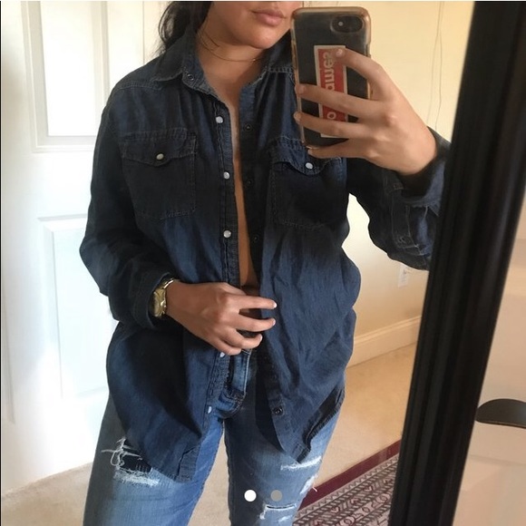 Tops - Denim button down